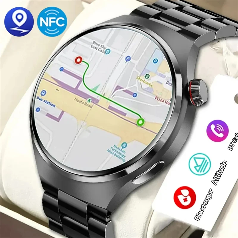 2024 Hot selling men's Bluetooth call smartwatch GPS motion trajectory NFC multiple motion modes men's and women's smartwatch