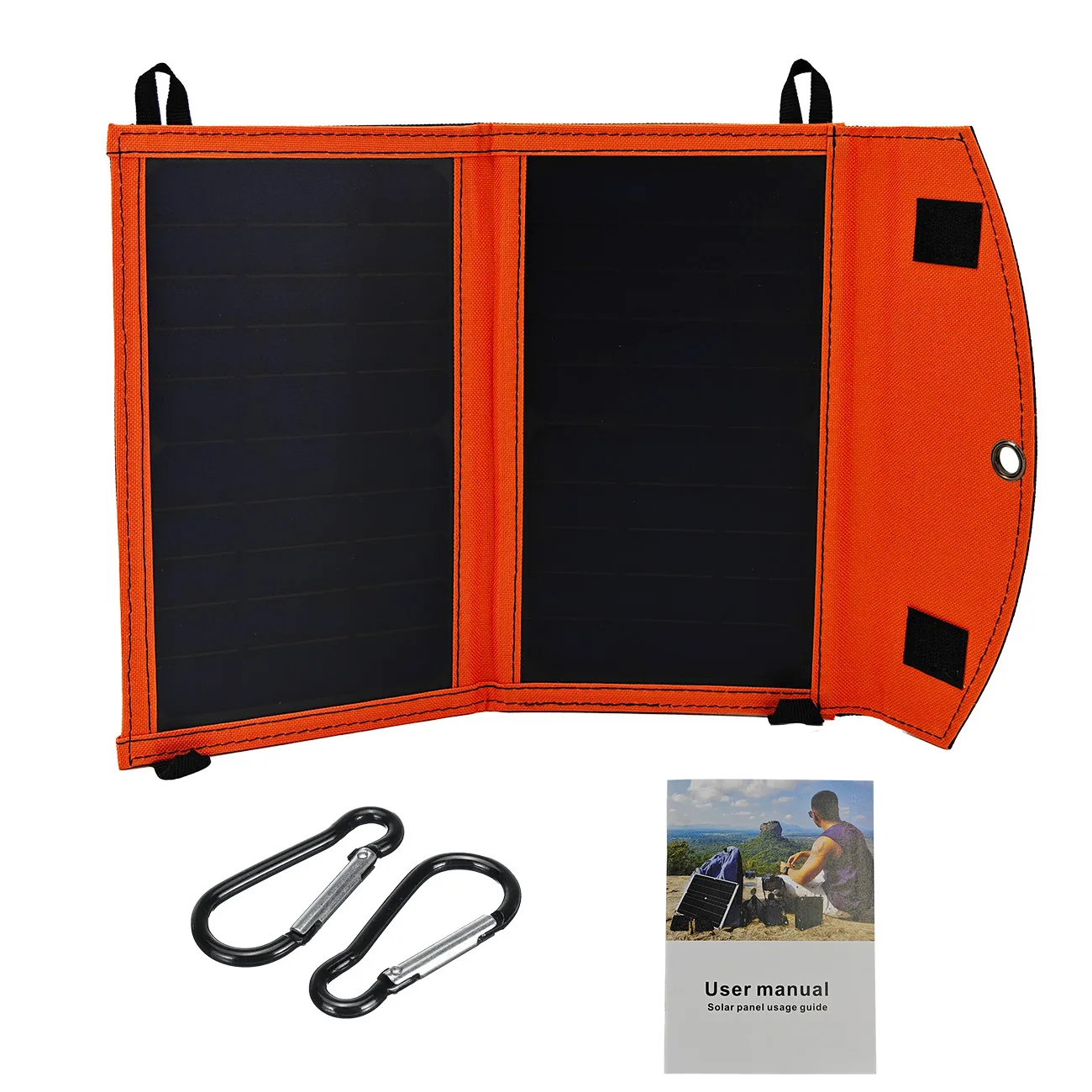 Sunpower 14W 2-Foldable USB-C/USB-A Interface Emergency Charging Package Customizable Logo plus Support
