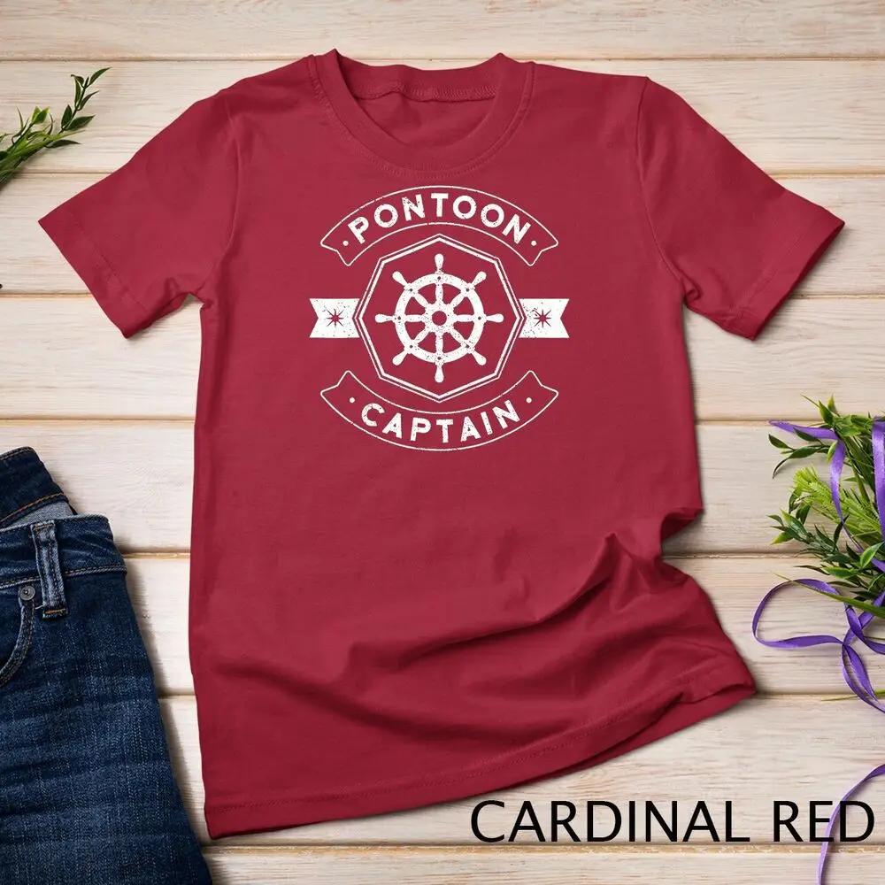 Pontoon Captain T-Shirt - Funny Pontoon Boat Accessories Unisex T-shirt