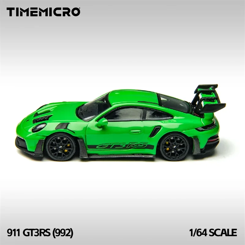 

PreSale Time Micro 1:64 RS GT3 Green Die-Cast Car Model Collection Miniature gift alloy