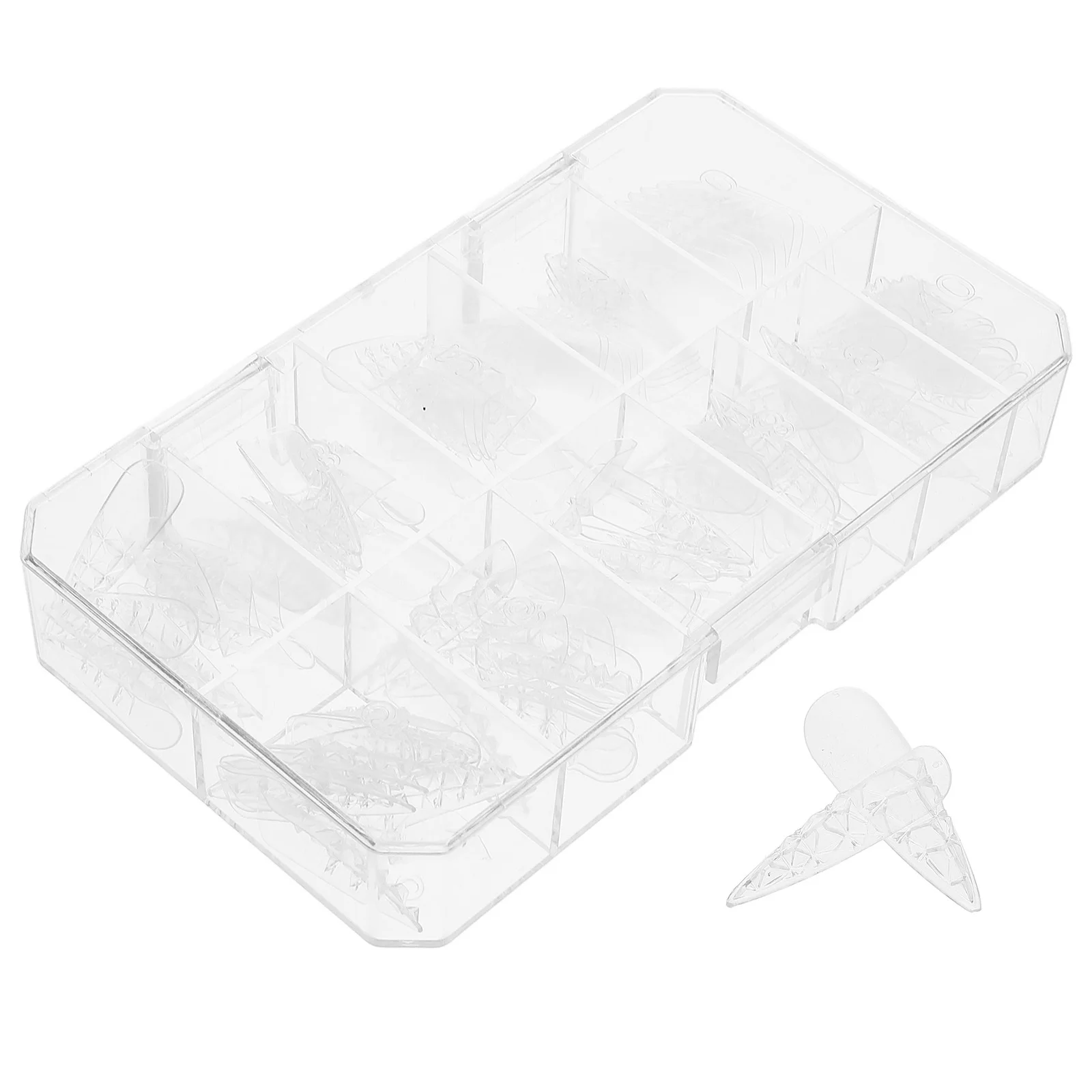 

120Pcs Press on Nail Tips Clear Fake Nail Tips Full Cover Manicure Nails Salon DIY Women Fake Nails Manicure Supplies