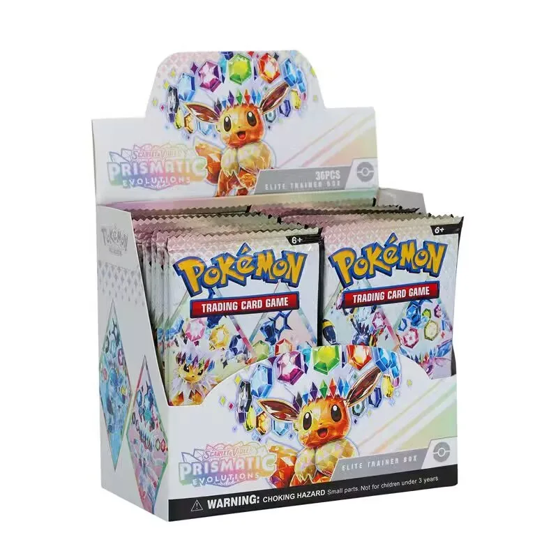 

Prismatic Evolutions 360Pcs Pokemon Card English Booster Battle Transaction Card Transaction Gift card