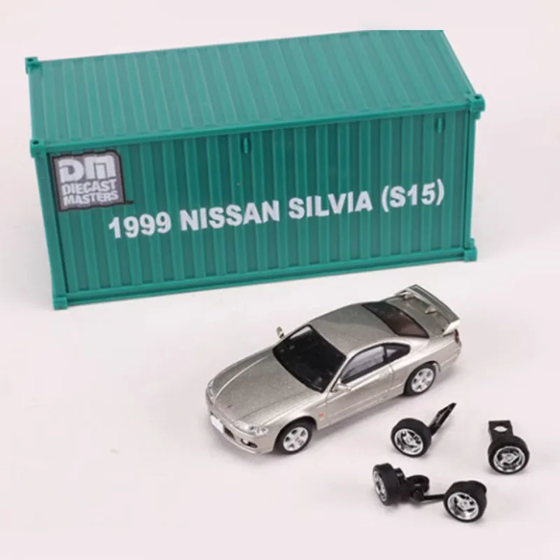 Diecast 1:64 Scale Nissan Silvia S15 Sports Car Simulation Alloy Toy Car Model Static Decoration Classic Collection