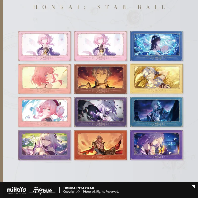 

[Подлинный] miHoYo Honkai:Star Rail Воспоминания ходьбы с тобой Серия Lmitation Film Card Castorice Phainon Косплей Рождественские подарки