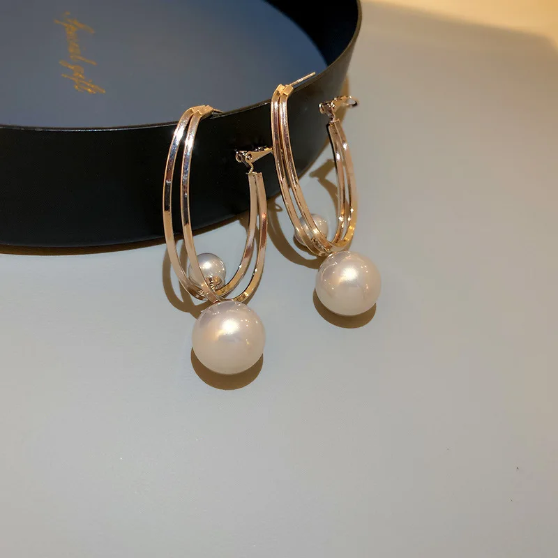 BYSPT Luxury Waterdrop Earrings Gray Crystal Oval Stud Earring for Women Piercing Jewelry