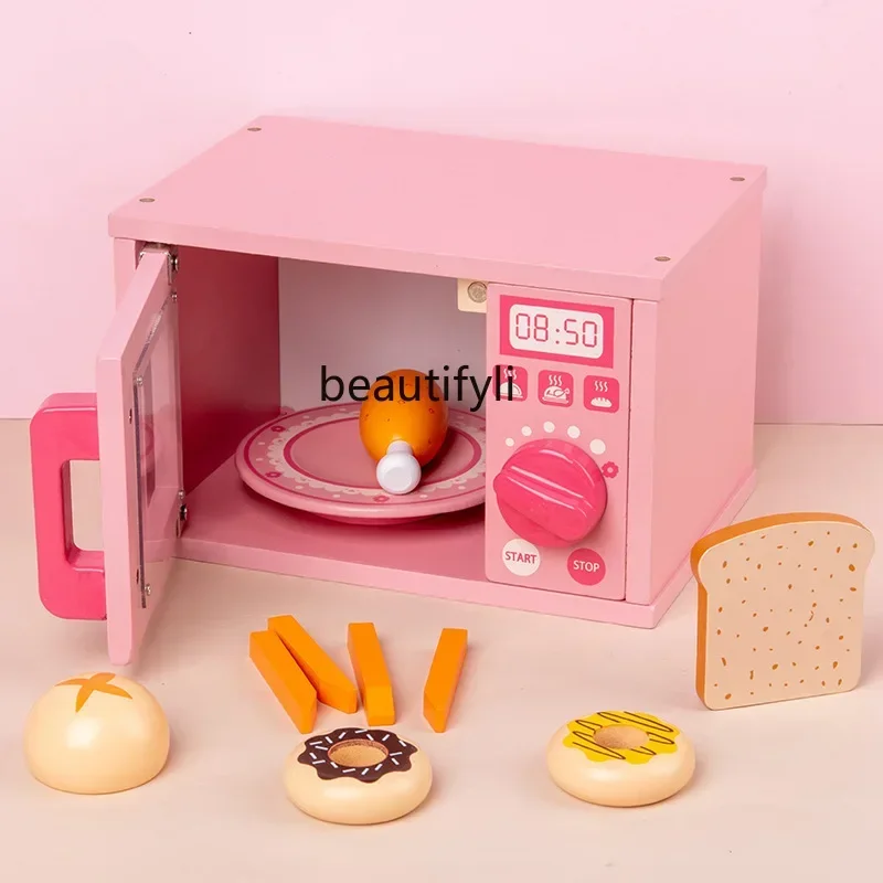 Simulatie voor kinderen Magnetron Keukenspeelgoed Simulatie Bakken Servies Oven Keukengerei Set