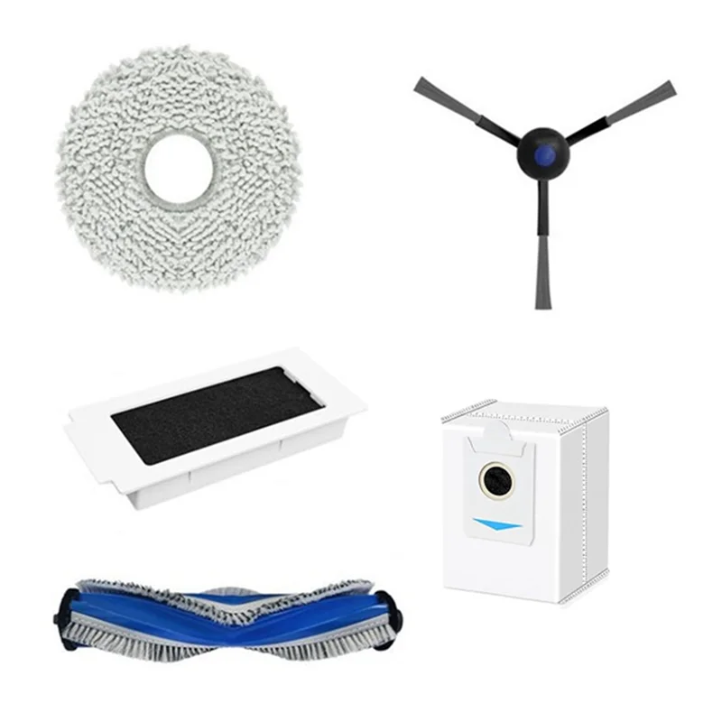 17 قطعة لـ Ecovacs T30S / T30S AI / T30S COMBO / T30S PRO / T30S PRO OMNI جهاز آلي لتنظيف الأتربة أجزاء استبدال-A77G