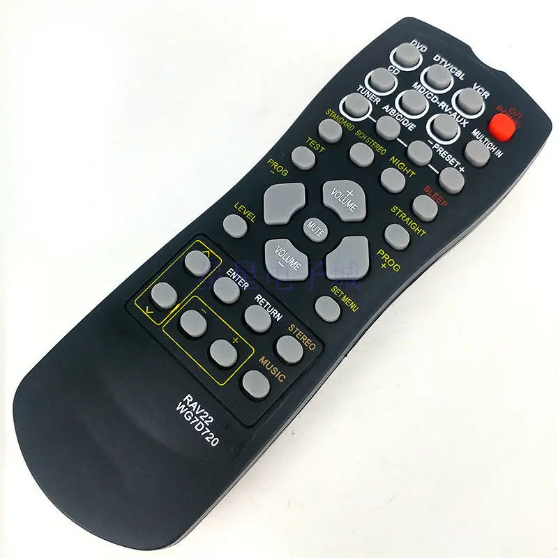 RAV22 WG70720 Remote Controller For-Yamaha RX-V359 HTR-5830 HTR-5630 HTR-5730 Home Theater DVD Remote Control Replacement