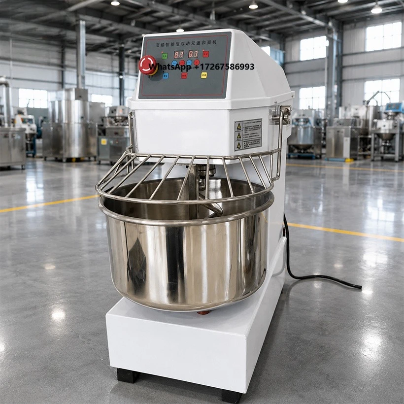 50L Capacity Dual Motion Food Grade Stainless Steel Bakery Commercial Dough Kneader