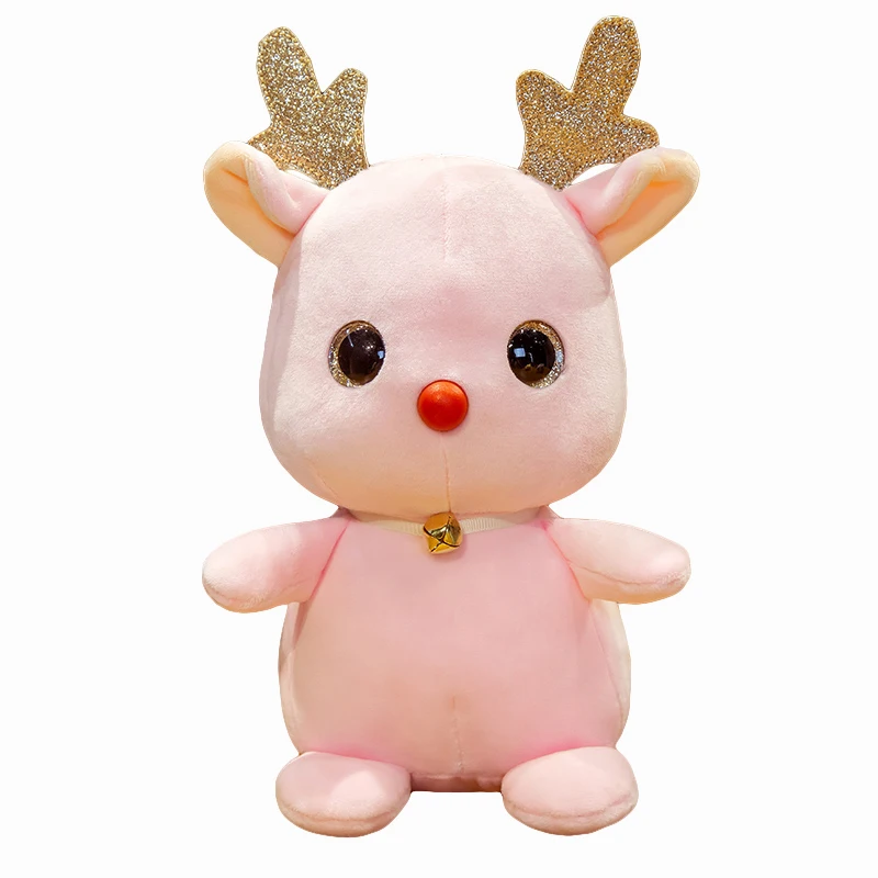 

New 1pc 21cm Cute Forest Animal Plush Deer Toys Stuffed Elk Kawaii Baby Kids Doll Christmas Gift For Children Party Home Decor