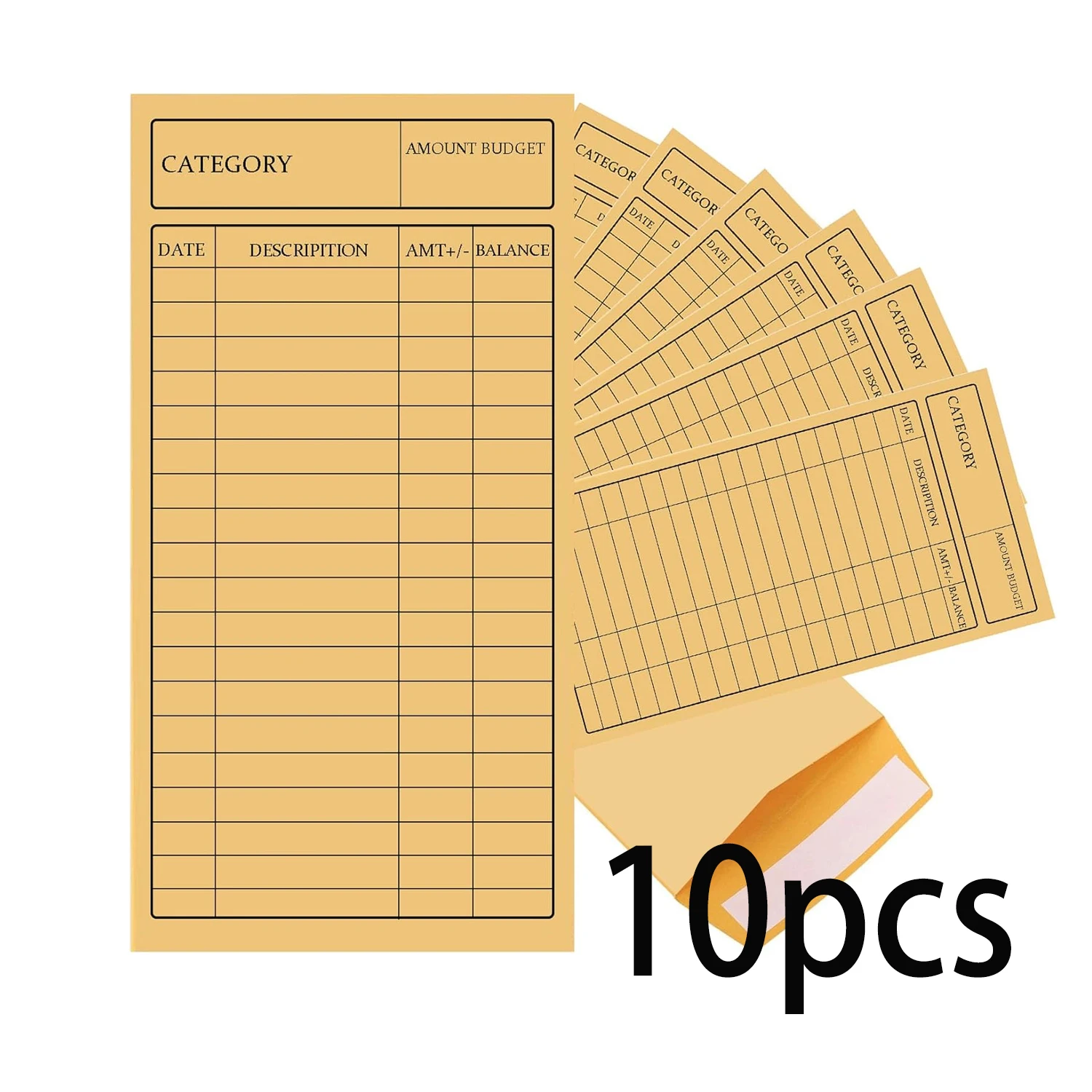 20Pcs Cash Envelopes for Budgeting Cash Deposit Envelopes Cardstock Budget Envelope Kraft Cashier Envelopes Tracking Money