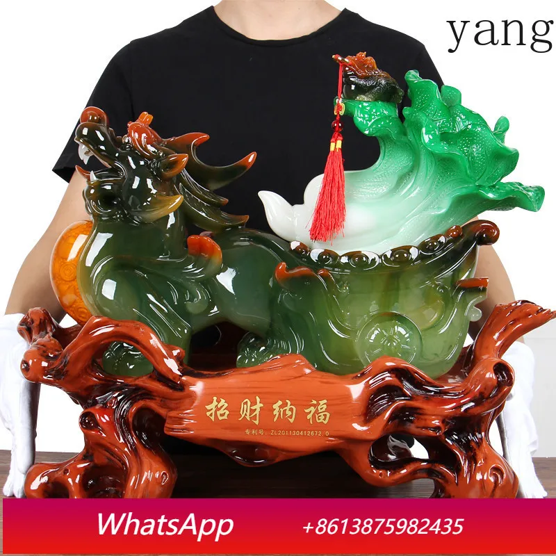 

LH China Lucky Pixiu Jewelry, Jade Cabbage Opening Gift, Handicraft Home Decoration