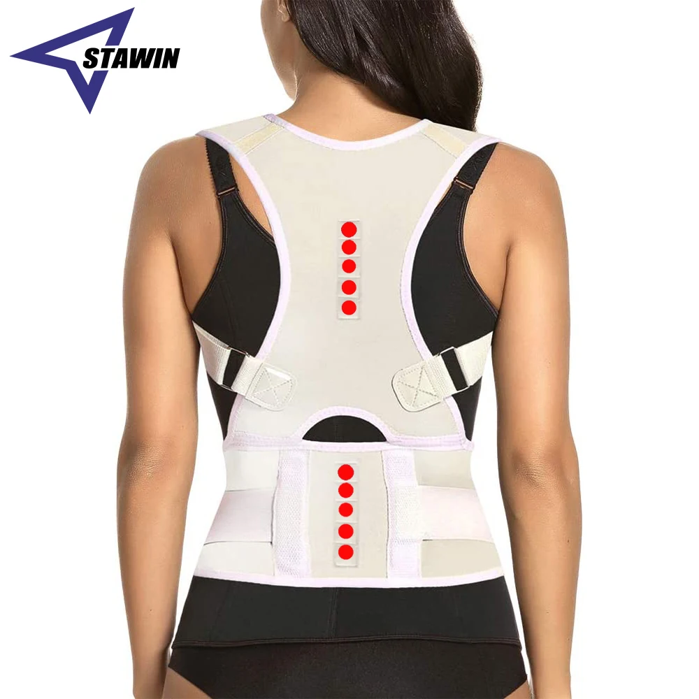 Back Posture Corrector,Magnetic Support for Neck Shoulder Upper & Lower Back Pain Relief,Posture Brace for Cervical Lumbar Spine