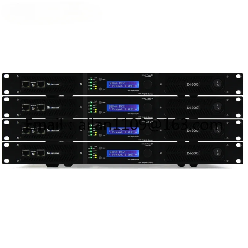 D4-3000 Dsp 4 Channel 1u Digital Power Amplifier Dsp Professional