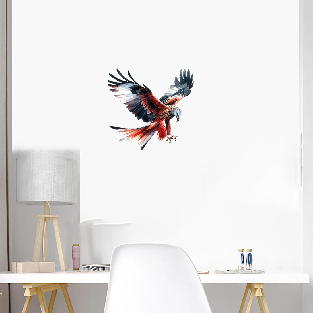 Three Ratels QN20 soaring eagle wall sticker art for home decoration