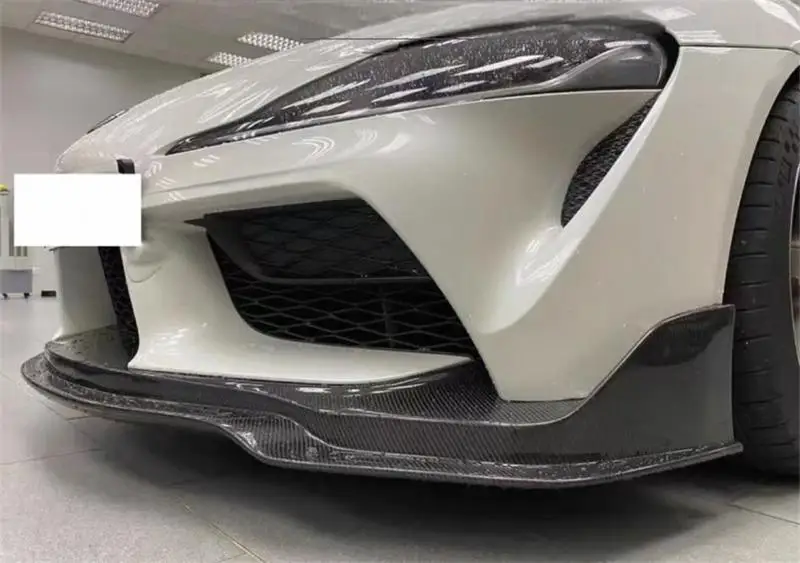 لتويوتا سوبرا A90 A91 ReaI ألياف الكربون الجافة المصد الأمامي الشفة المفسد كيت