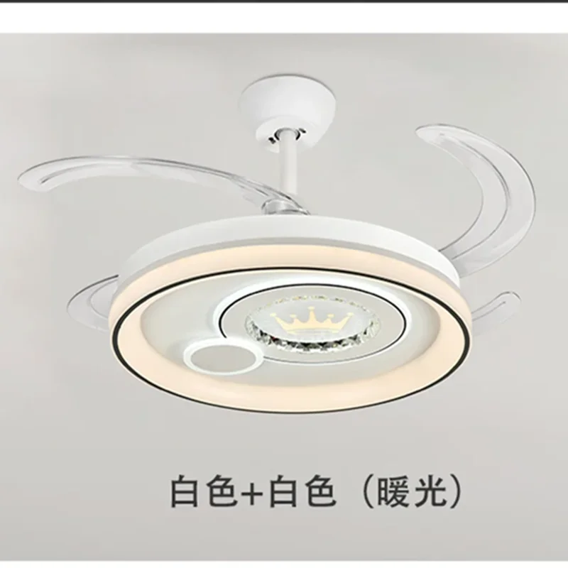 Fashion Design Decorative Dimmable Smart Home Electrical Bedroom Ac With Remote Control led Ceiling Fan Light