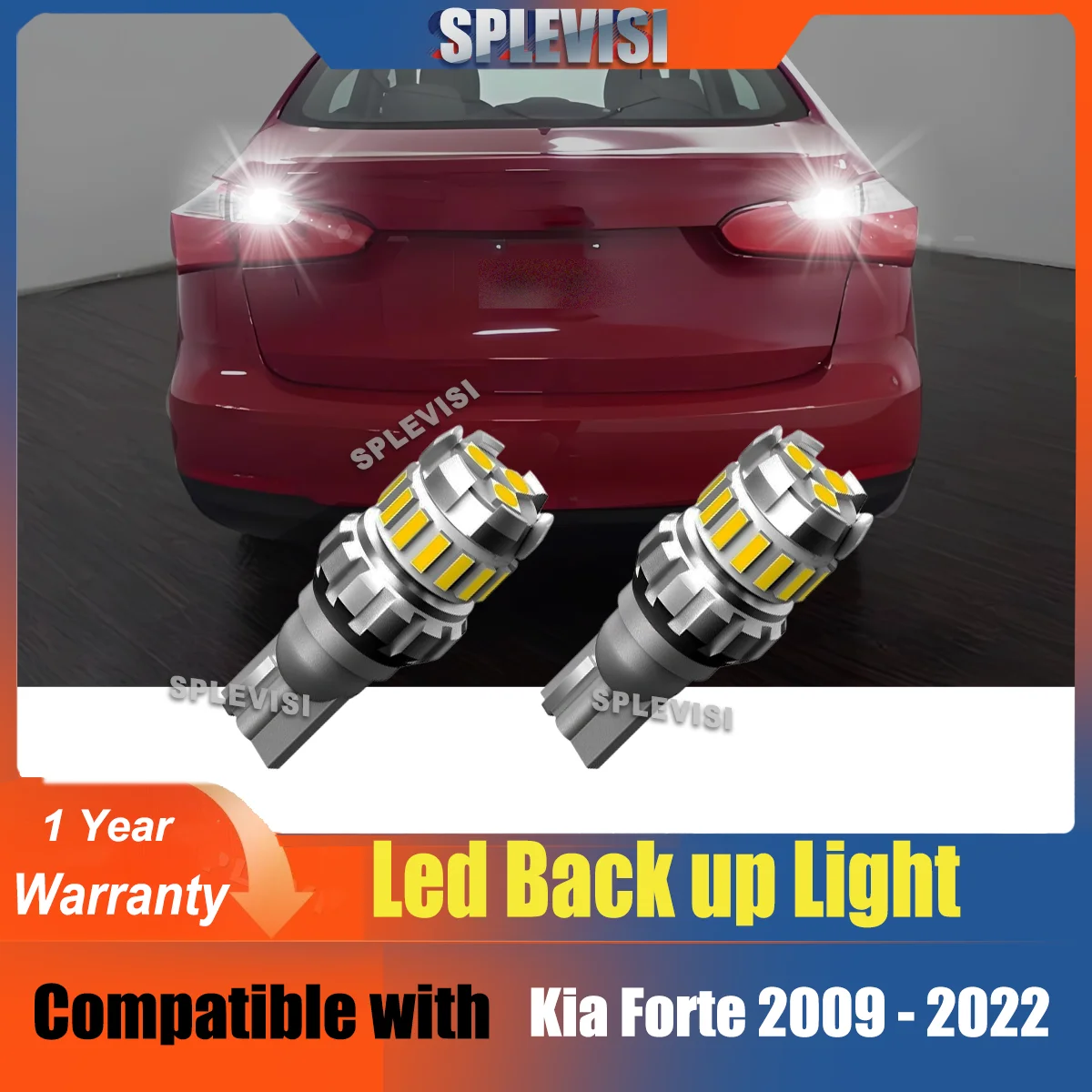 

2x T15 W16W LED Canbus Backup Reverse Light For Kia Forte 2009 2010 2011 2012 2013 2014 2015 2016 2017 2018 2019 2020 2021 2022