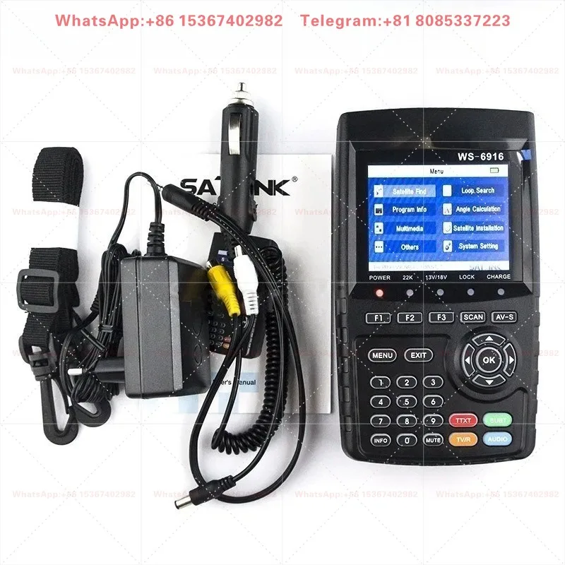 Satlink WS-6916 WS-6933 DVB-S2 Satellite Finder HD 3.5