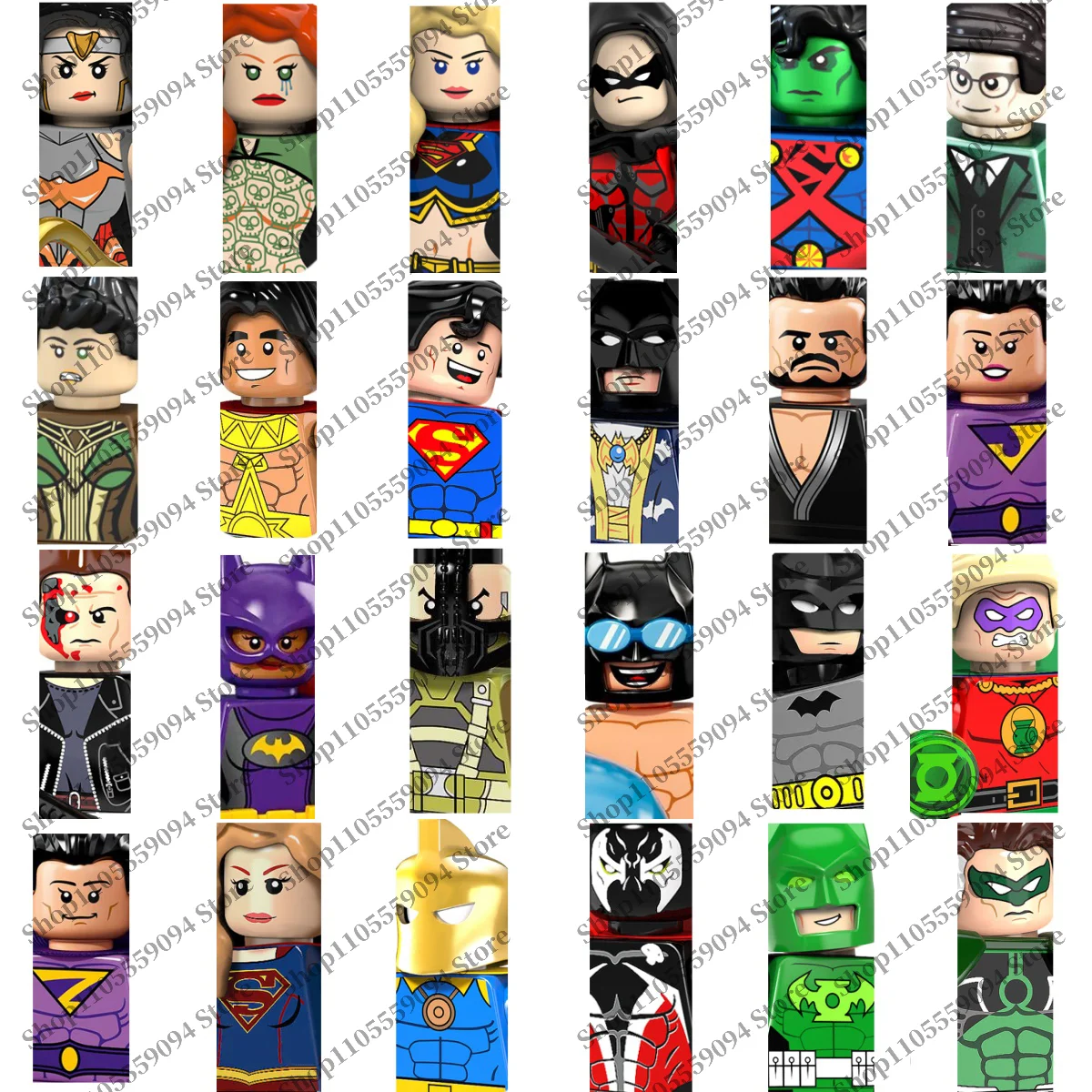 Heiß begehrte DC Superhelden-Sammlerstücke in limitierter Auflage: BeastBoy, Clown, Robin, Riddler Bausteine, Mini-Bausteine, Spielzeuggeschenke.