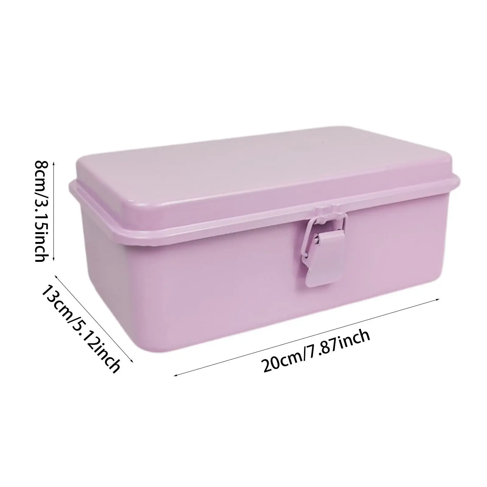 Metal Storage Box Storage Container Retro Style Blank Tool Box Bin for Stamp Handbook Crafts Storage Mechanics Tools Car Keys