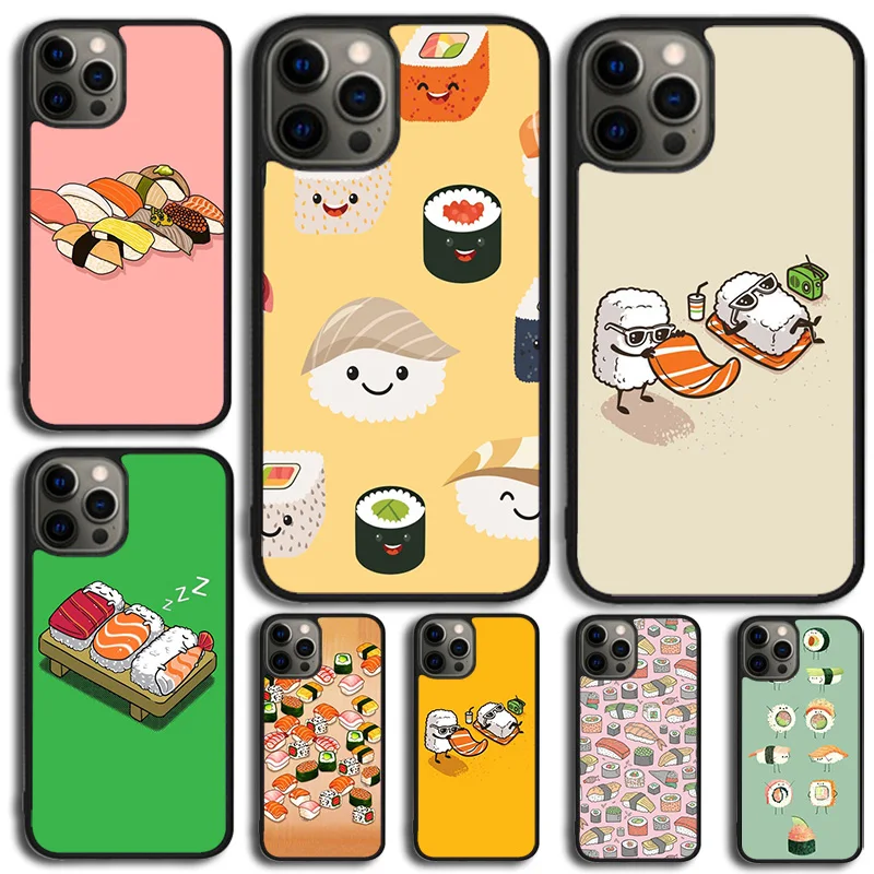 Sushi Food Phone Case For Samsung Galaxy S10 S22 S23 S24 Note 10 20 Lite S20 Plus S21 Ultra Back Cover