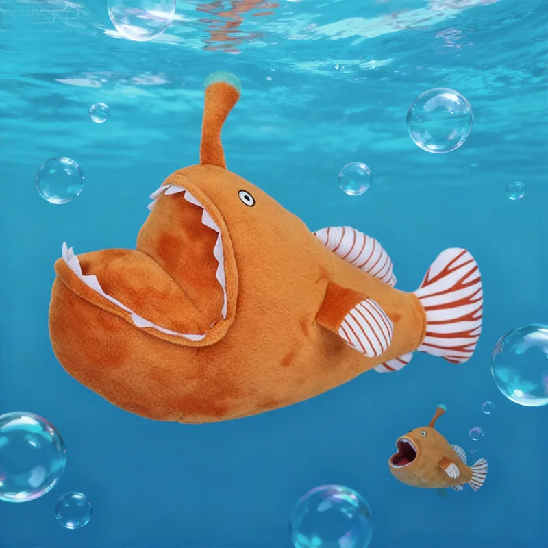 

30cm Product Melanocetus Johnsonii Devil Fish Lantern Fish Plush Toy Stuffed Animal Soft Toy Birthday Gift For Kid Room Decor