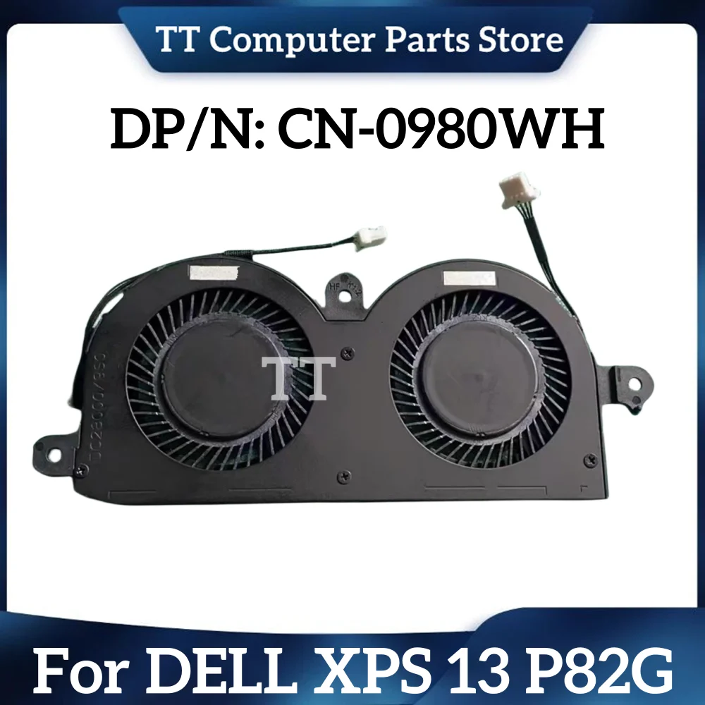 TT New Original Laptop CPU Cooling Fan Heatsink For DELL XPS 13 9370 9380 P82G 0980WH Fast Ship