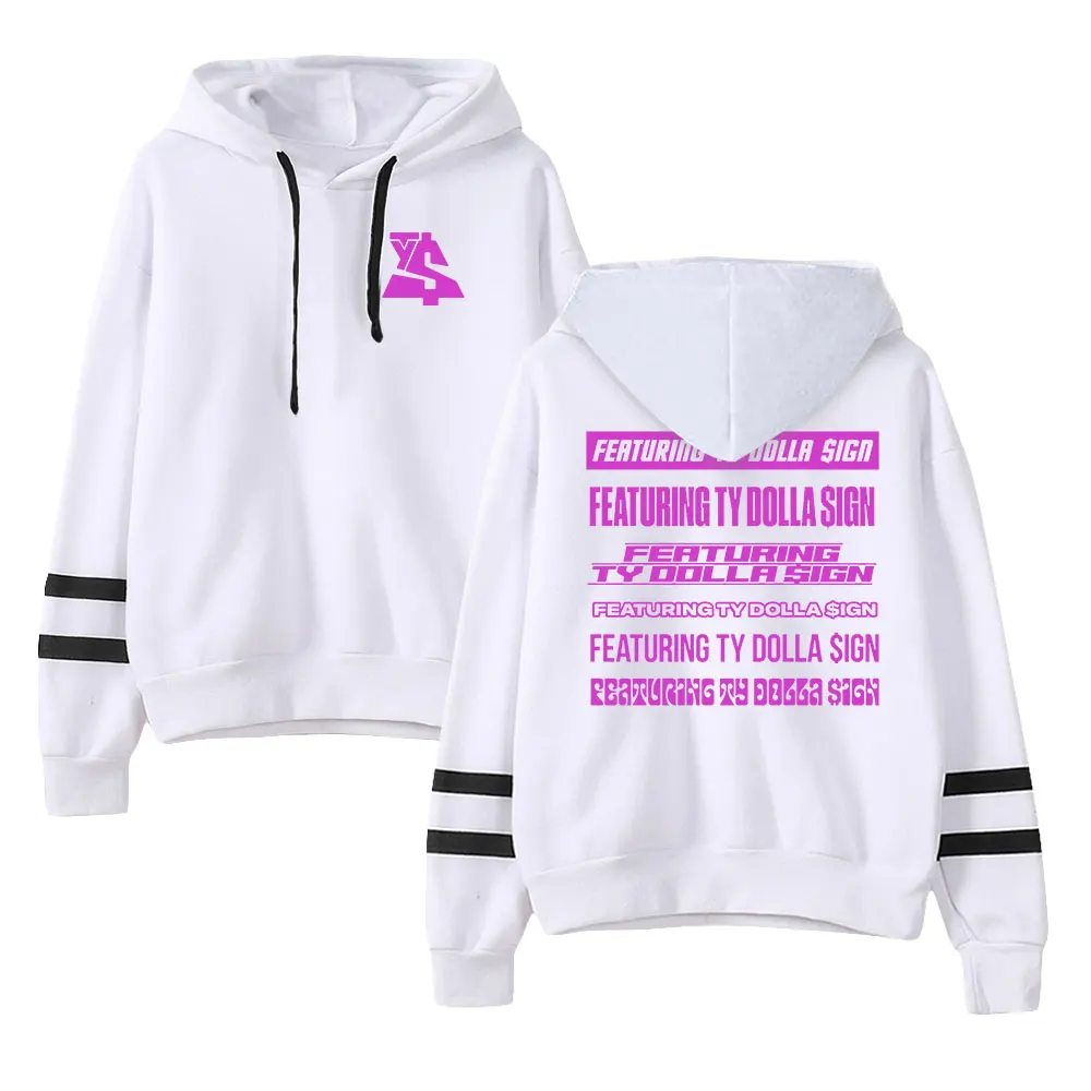 Ty Dolla $ign Merch Hoodie Fashion Pocketless Parallel Bars Sleeve Streetwear Men Women Sweatshirt 2023 Hip Hop Rapper Clothes