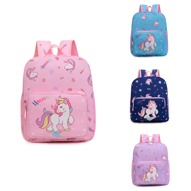 Children\'s Backpack Cute Cartoon Unicorn Girl Backpack Ultralight Kindergarten Schoolbag Pink Princess Bag Back-to-school Gift