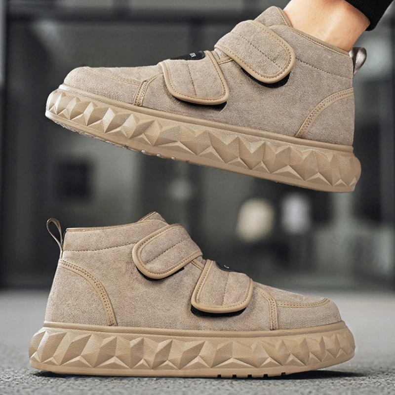 

Men Platform Sneakers 2025 Autumn Winter New Trend Vintage Comfortable Casual Shoes Outdoor Non Slip Height Increase Board Shoes