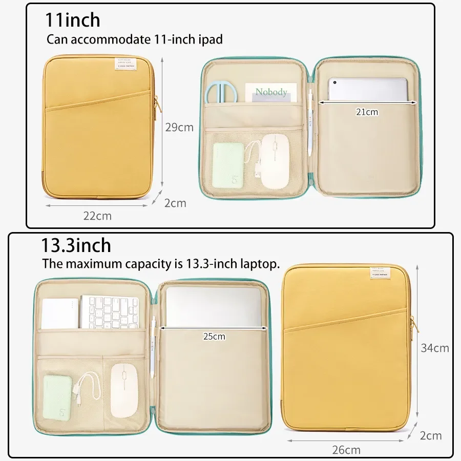 New Arrival Hand-made Lightweight Soft Felt Laptop Bag Laptop Sleeves Vertical Pouch Case Covers Document Organizer Storage Bag