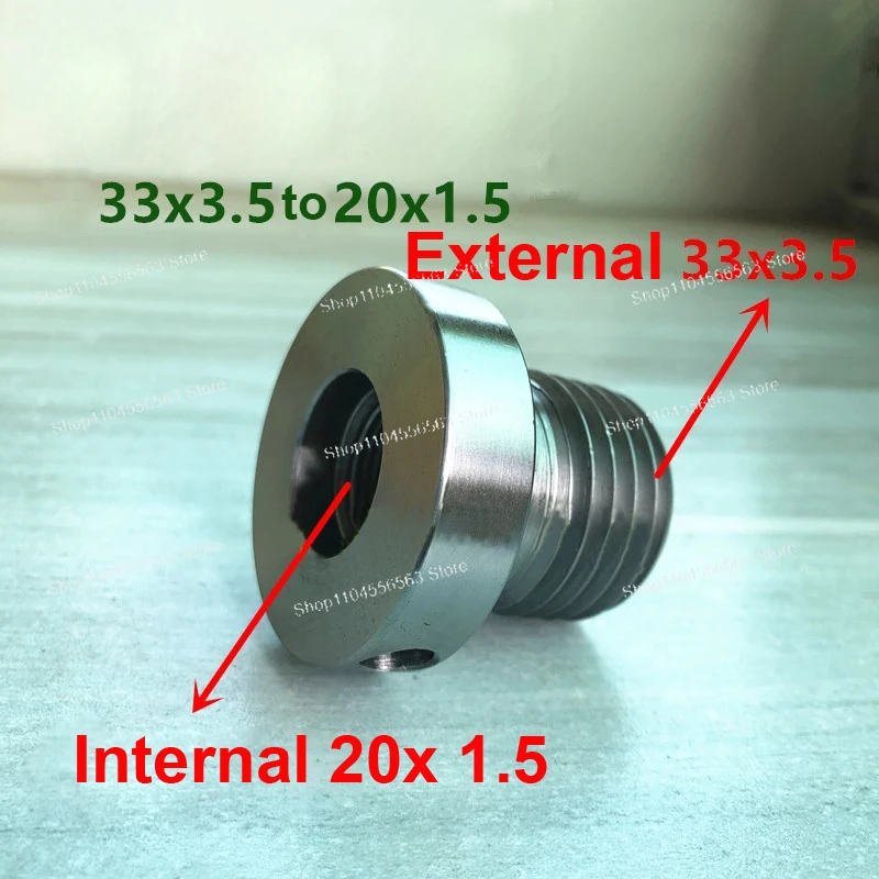

Шпиндель с резьбой токарного станка, внешний M33 x 3,5–20 x 1,5, переходник с резьбовым патроном, аксессуары для токарных инструментов по дереву