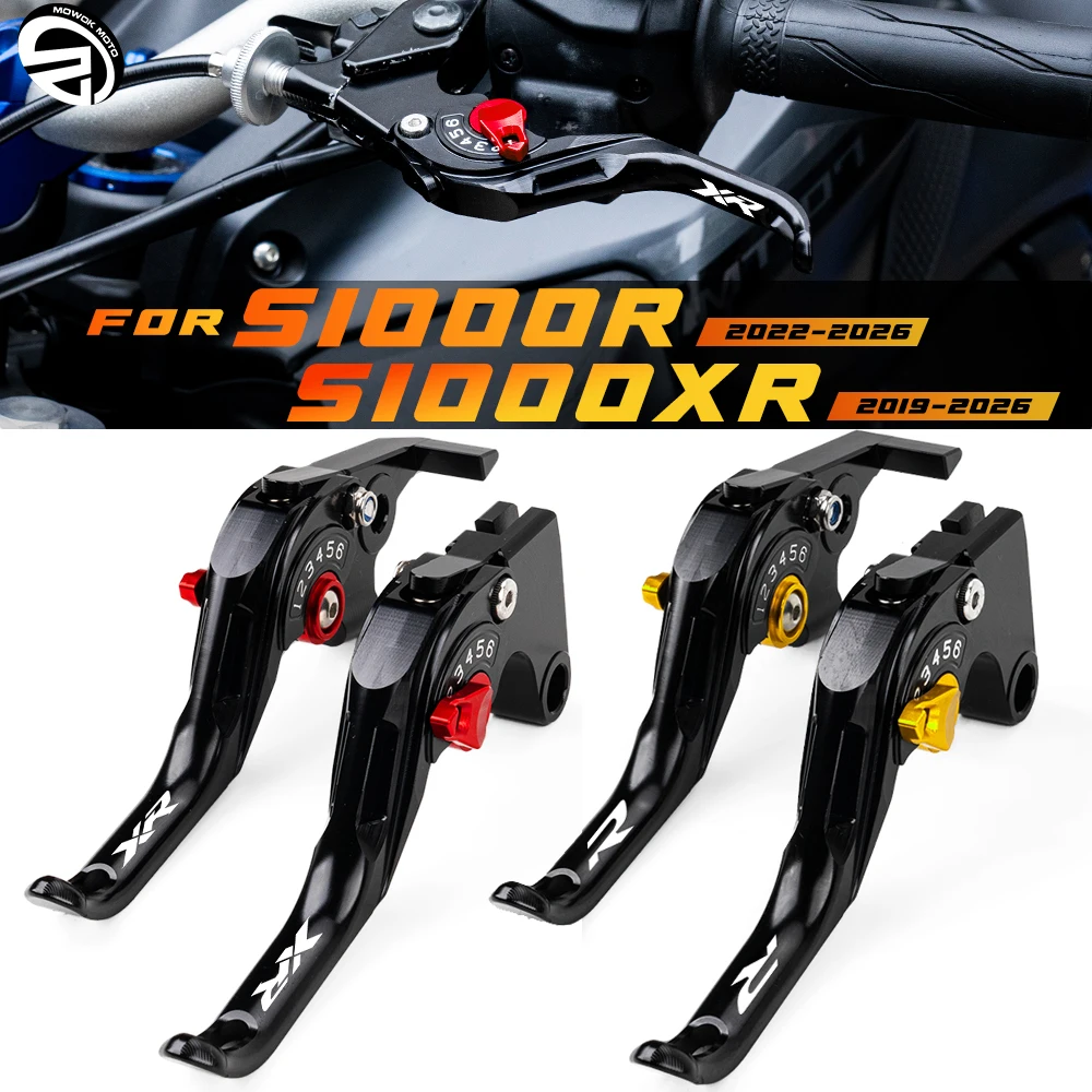 

For BMW S1000XR 2019-2026 S1000R 2022-2026 S 1000XR 1000R S 1000 XR R Motorcycle CNC Adjustable Short Brake Clutch Levers