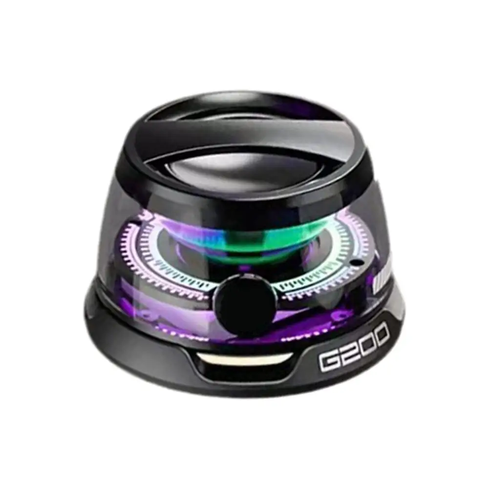 휴대용 블루투스 스피커 HECATE G200 RGB 마그네틱 스피커 BT5.3 미니 사운드 박스 7 시간 재생 전화 홀더