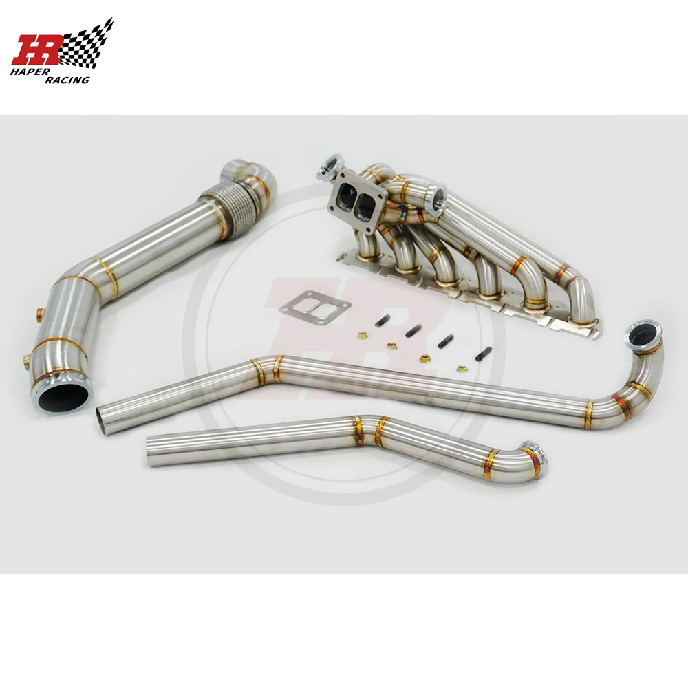 

Коллектор HP RACING Brushed T4 Twin Turbo с толщиной стенки 3,0 мм и внешним диаметром 42 мм для BMW B58 GEN2 3.0T, комплект турбо-коллекторов.