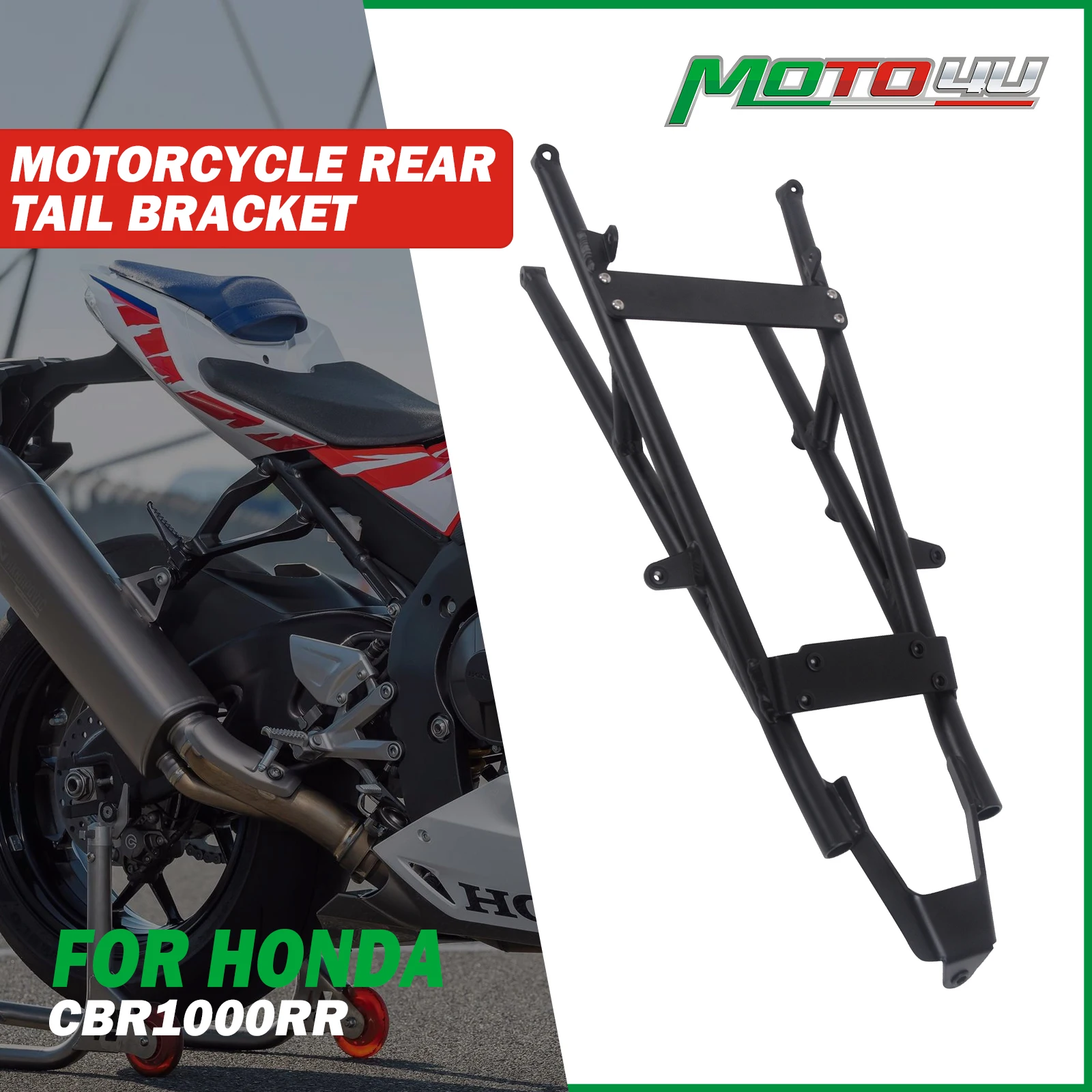 

Для Honda CBR1000RR 2020 2021+ Задний кронштейн, алюминиевый задний подрамник, кронштейн заднего обтекателя, замена подрамника, гоночный