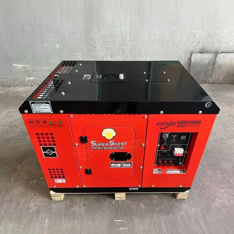 WMWMNU for Small Silent Diesel Generator Set 5KVA 6KVA 7KVA 8KVA 10KVA 4 Stroke Portable Low Noise Residential Standby Power