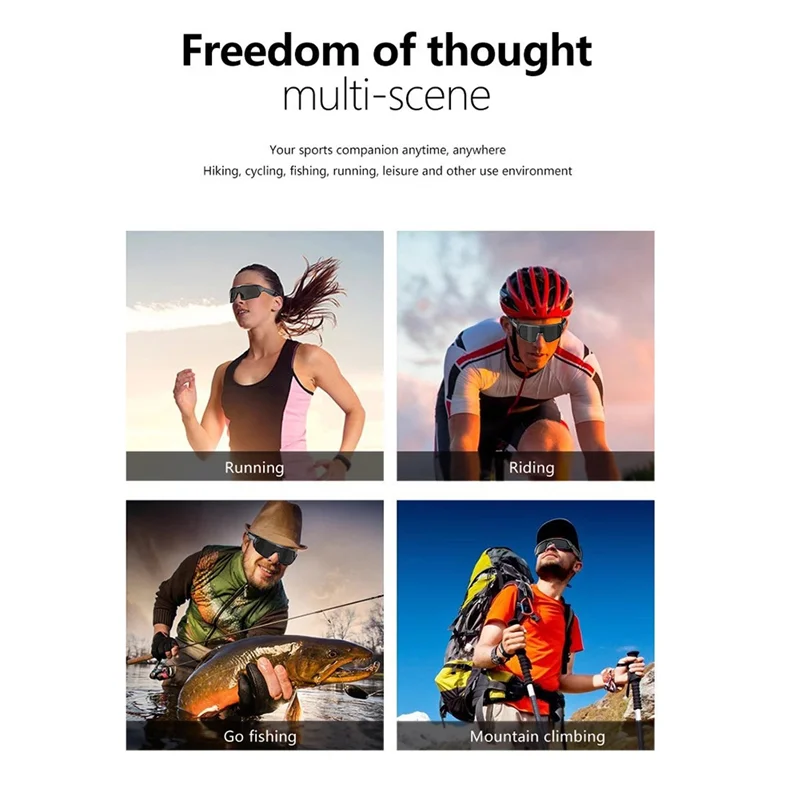 A29Z-lunettes de soleil Bluetooth intelligentes pour le cyclisme-écouteurs de musique de conduite sportive avec appel Audio et technologie de casque à distance