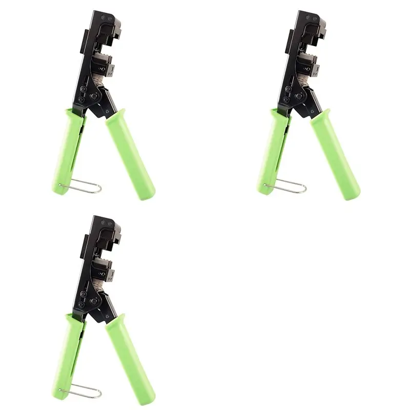 

3X 90 Degree Key Stone Jack Punch Down Tool Specific Modular Fit CAT5/5E And CAT6/6A Adapter Fast Termination Crimper