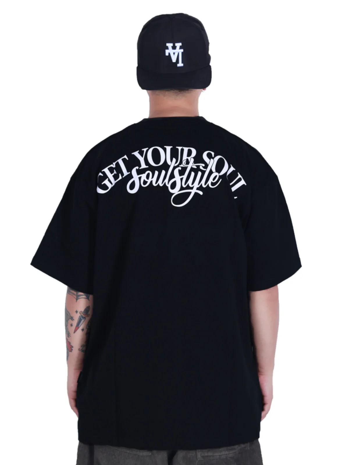 

Original Soulstyle American Streetwear Bboy T-Shirt Short Sleeve Loose Fit round Neck Printed Cotton Casual Summer Top