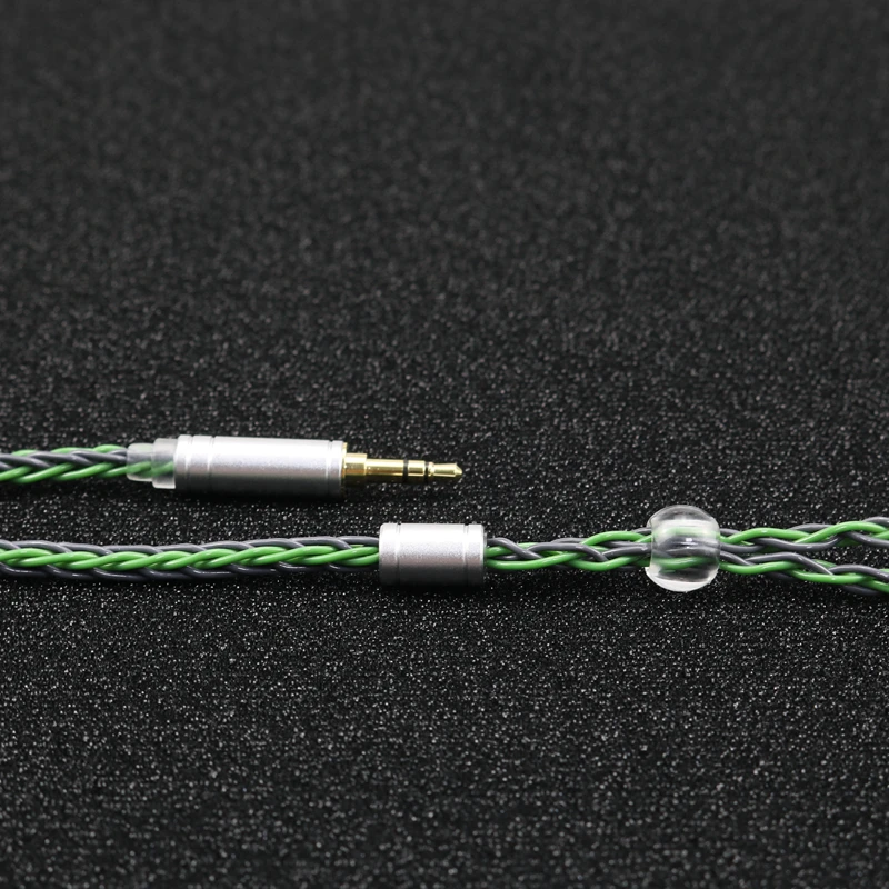 XINHS  8-Core Single Crystal Copper Plated Silver  0.78mm 2Pin QDC MMCX TFZ 4.4 2.5Balance Earphone Upgrade Cable for KZ TRN