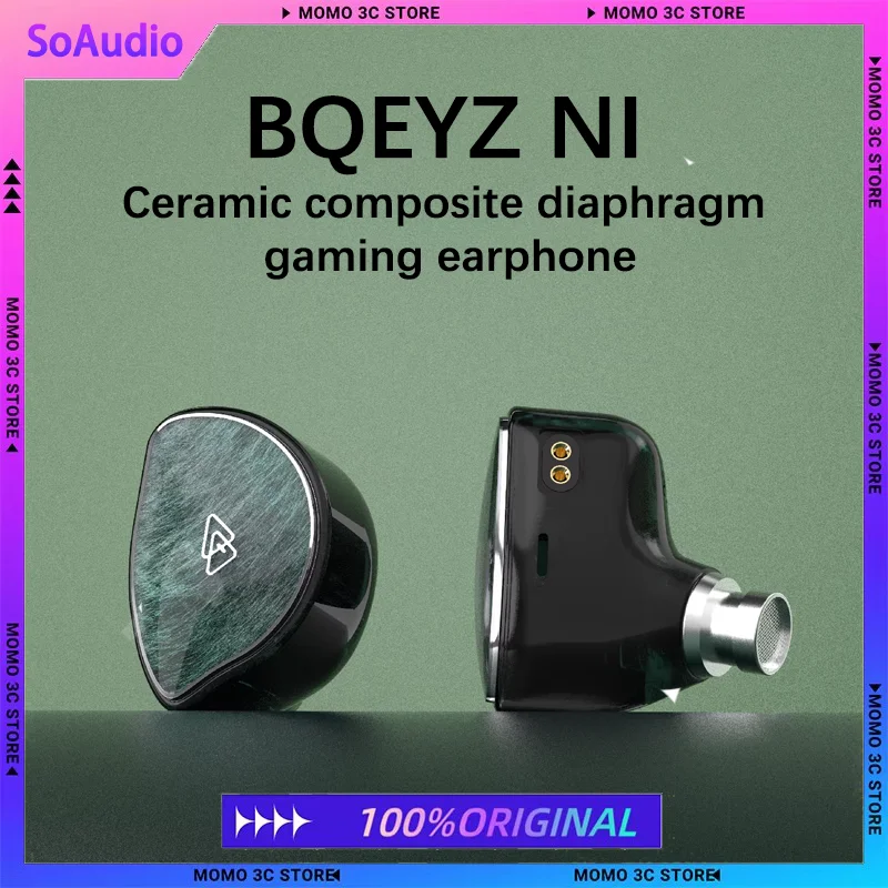 

BQEYZ NI 1DD Hifi Gaming Game Music Wired In-Ear Headphones 3.5/4.4mm Typc-C