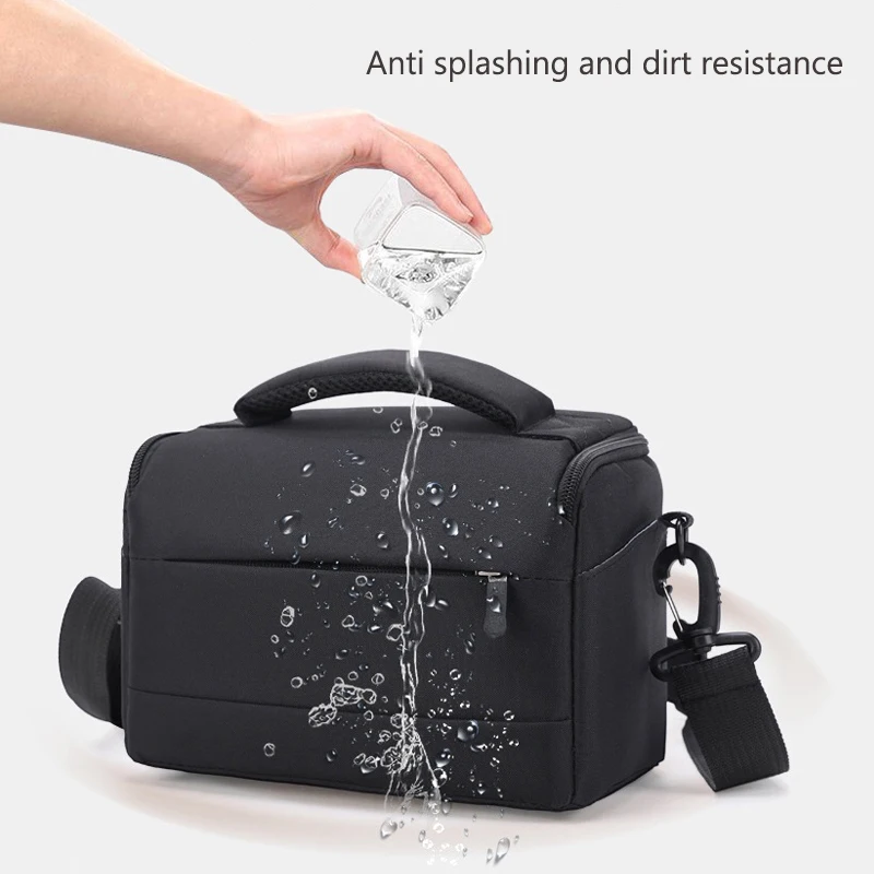 Portable Shockproof DSLR Camera Shoulder Bag Waterproof Large Capacity for Canon Nikon Sony Mirrorless Camera Accessory