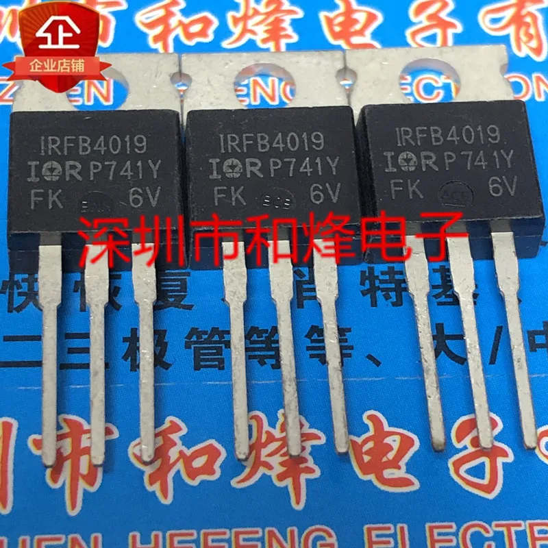 5PCS-10PCS IRFB4019 TO-220 150V 17A ORIGINAL ON STOCK