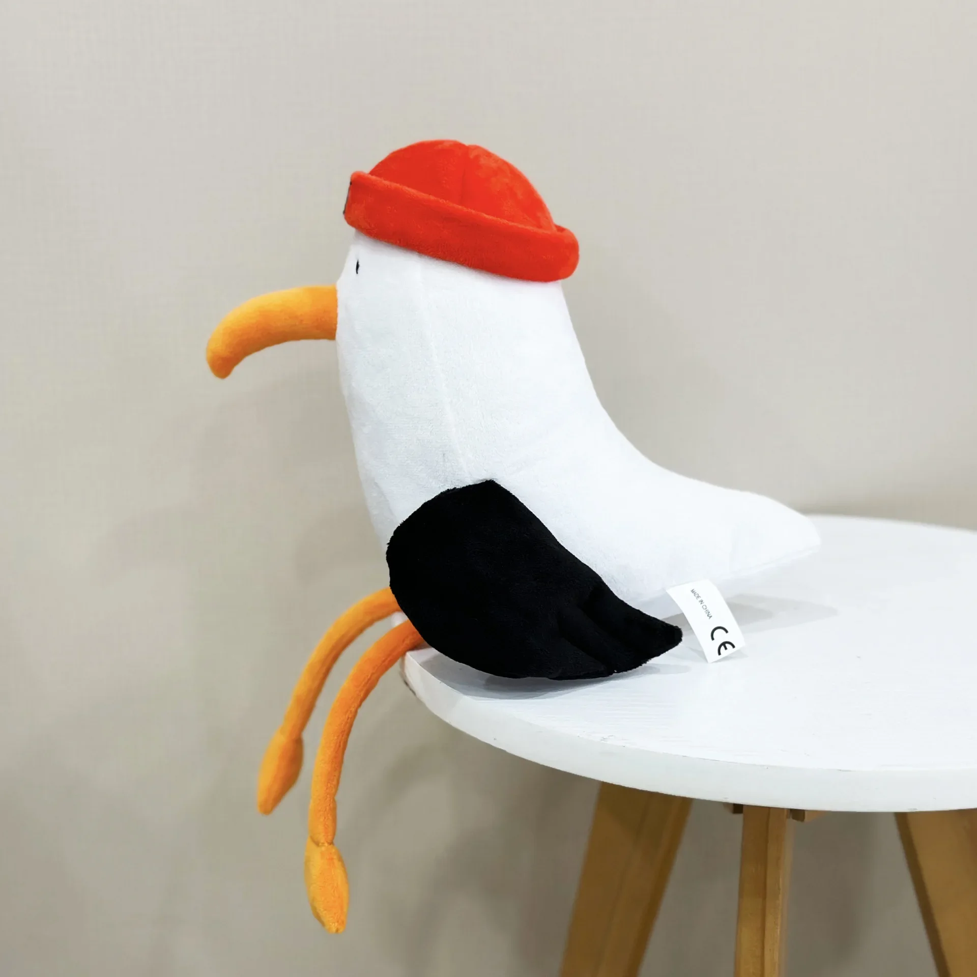 Pájaro de peluche de 14,9 pulgadas, juguete abrazable, compañero juguetón, adorno de escritorio de Animal para sofá, guardería, hora de juego, mesita de noche