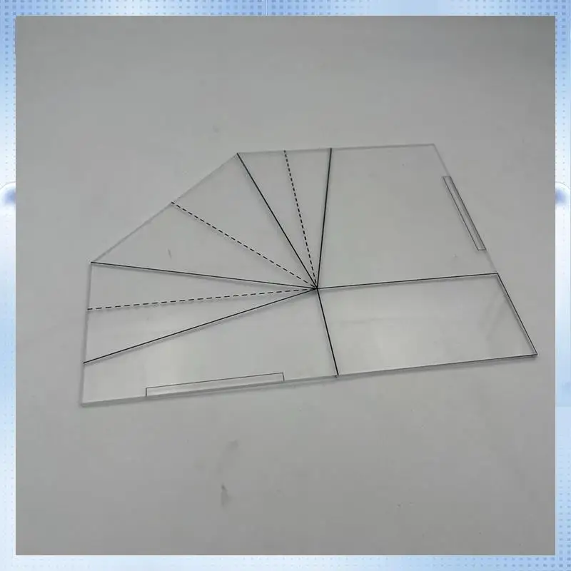 A82Q-Foldable Food Basket Sew Template Foldable Food Basket Sewing Ruler Floor Mat Handbag Ruler