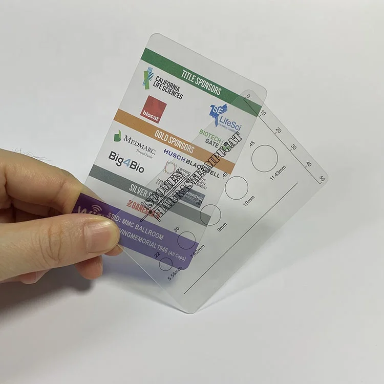 custom. High Quality Customized Printed Luxury Plastic Clear PVC Transparent Business Card