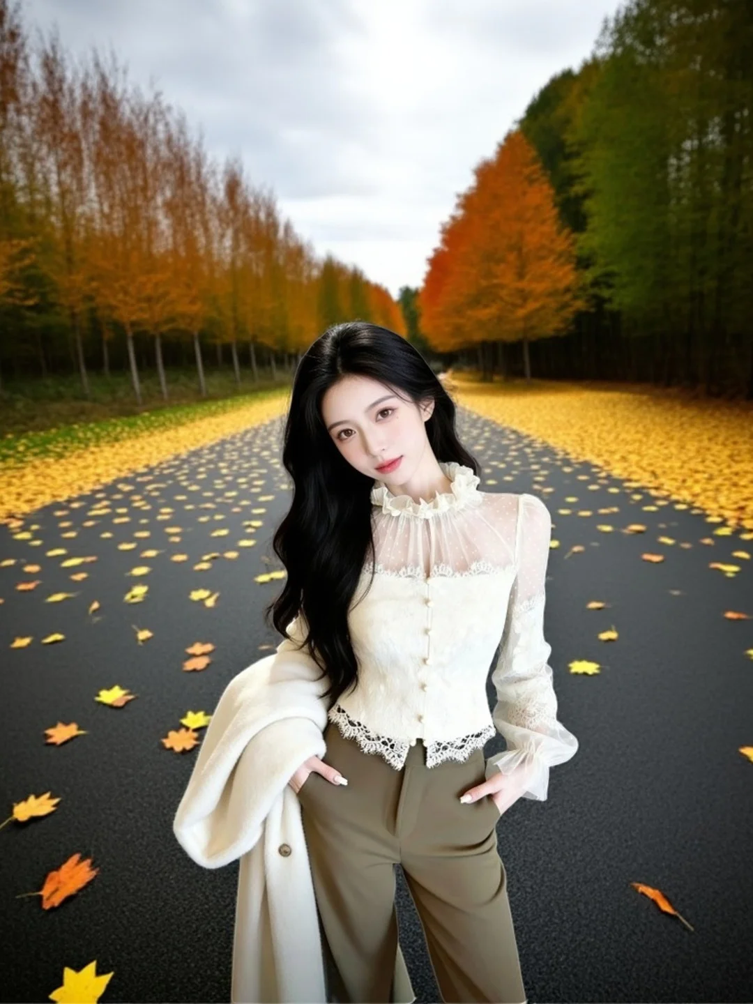 

Женская повседневная офисная одежда Ele ort Lace, приталенная, с нежным кроем, весна 2026