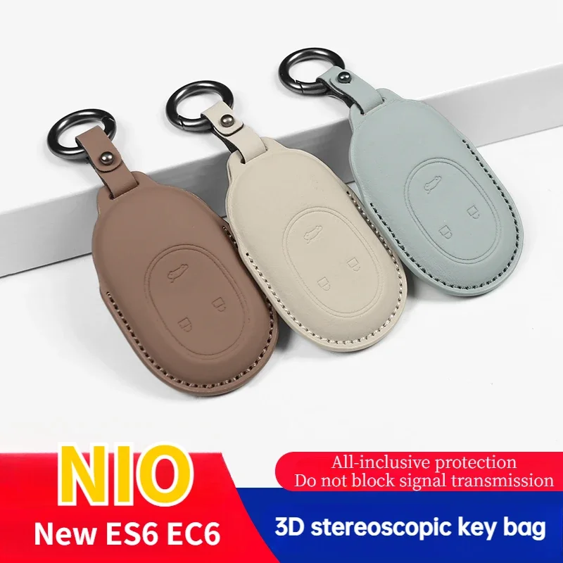 

For NIO 23-24 ES6EC6ES8ET5EC7 Three-dimensional Key Cover 3D All-wrap Key Case Buckle